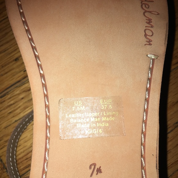 NWT SAM EDELMAN Gigi Tribal Hand Painted Sandals - Picture 4 of 4